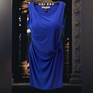 Elegant Asymmetrical Blue Dress